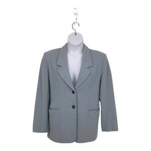 Clichy Baby Blue Vintage Women's 2 Button Blazer Size 10 Tiny Flaw